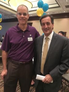 Pictured:  HomeChoice Home Care owner Brian Perruccio with Charles Fuschillo, Jr., President & CEO, Alzheimer’s Foundation of America