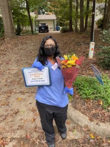 Angela - Caregiver of the Month - October 2020