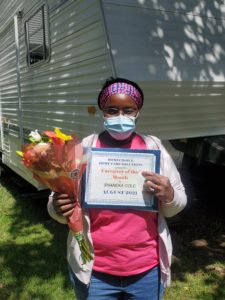 Shaneka, our caregiver of the month for August 2021.