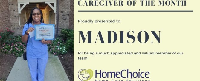 Madison, our caregiver of the month for September 2021.