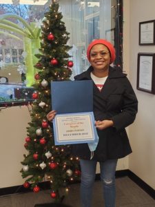 Debby, our caregiver of the month for December 2021.