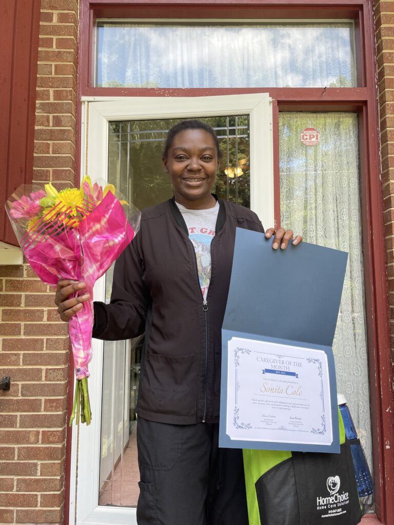 Sonita, our caregiver of the month for May 2023.
