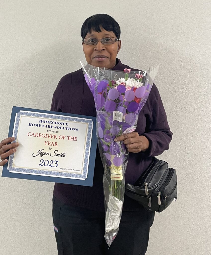 Joyce S, our Caregiver of the Year 2023.