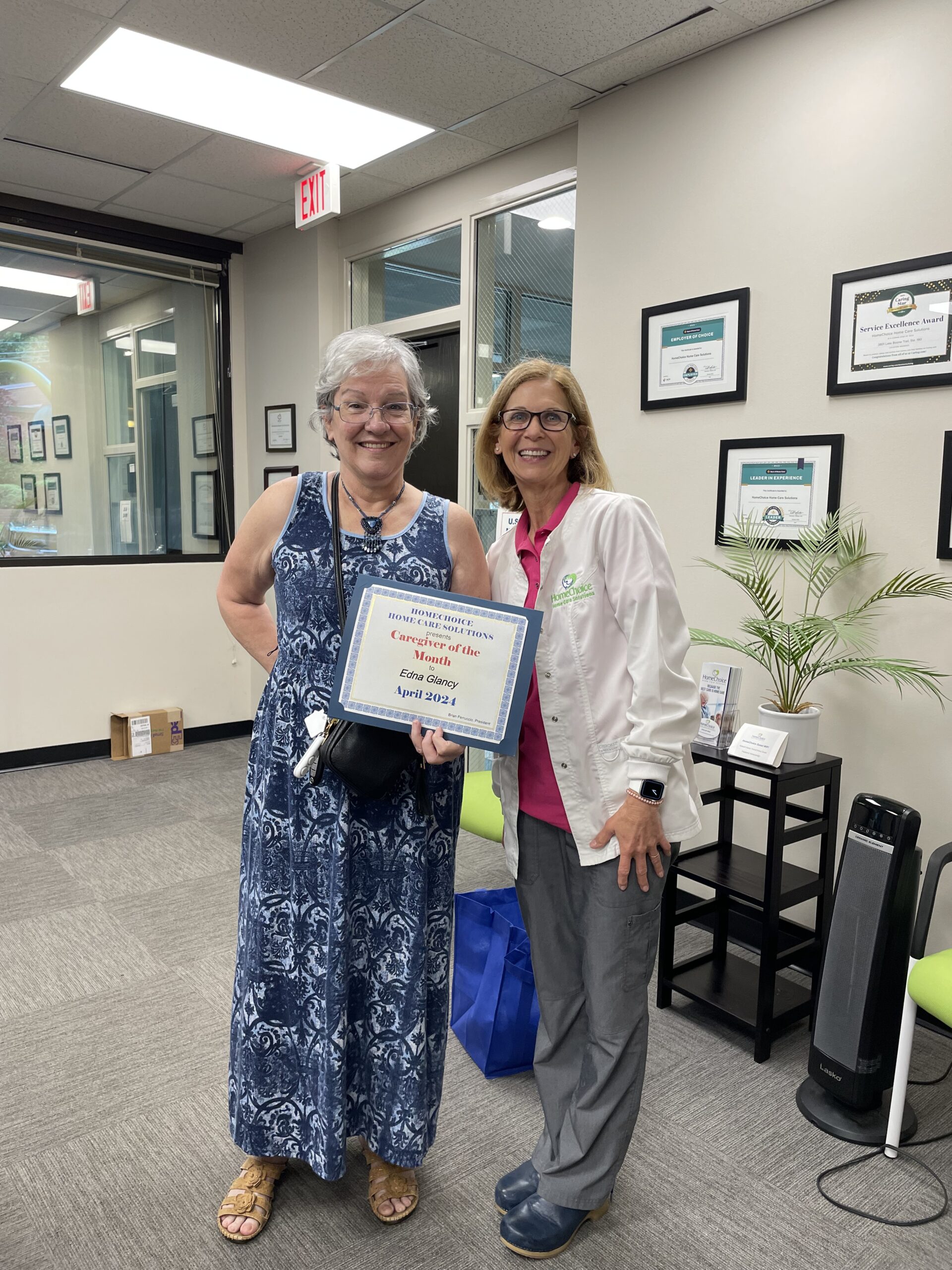 Edna G, our Caregiver of the Month for April 2024