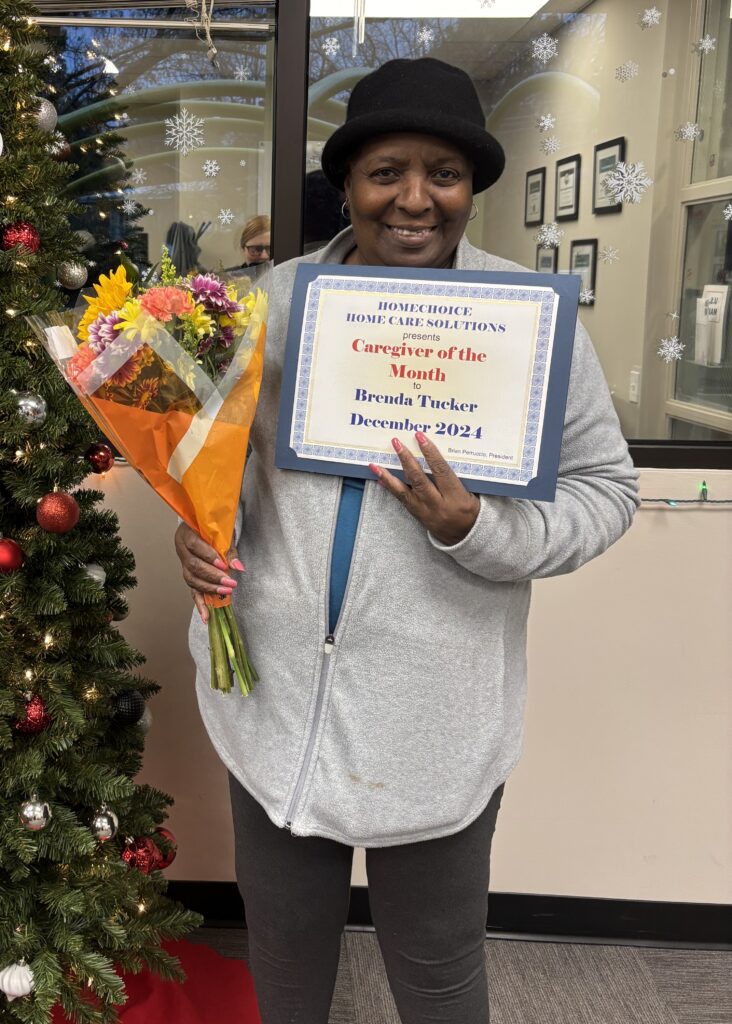 Brenda T, our Caregiver of the Month for December 2024.