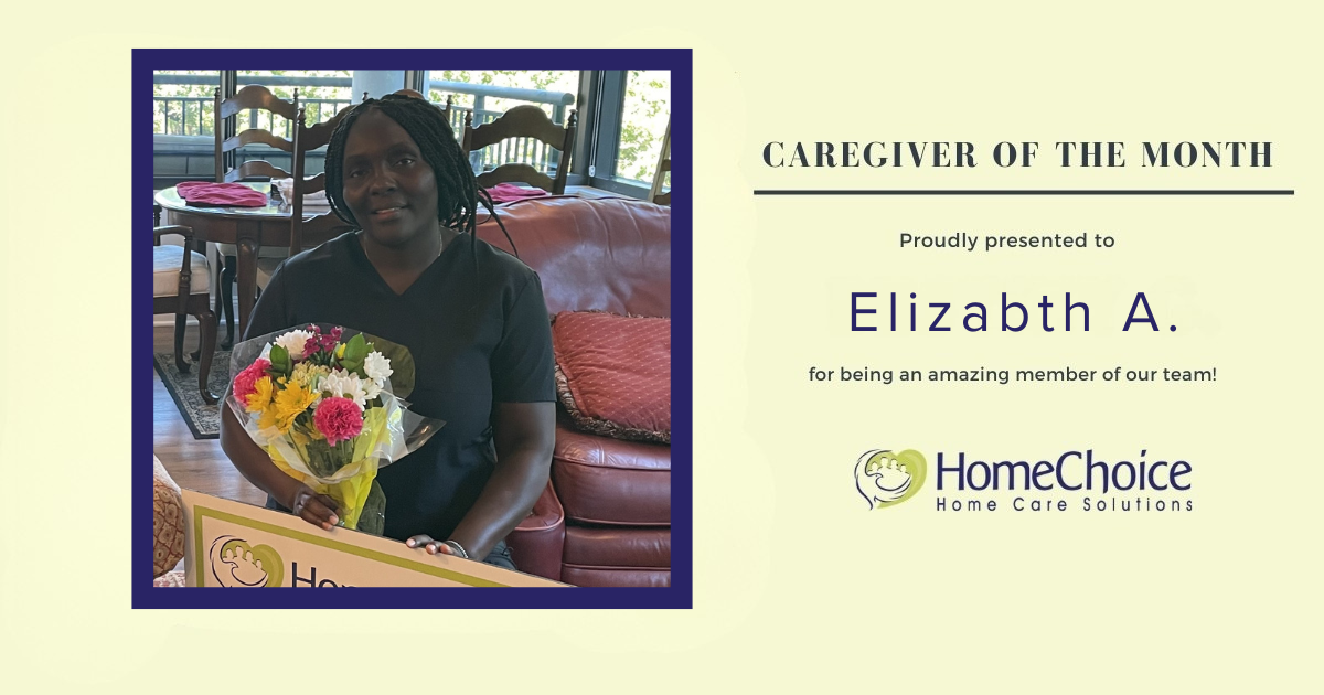 Caregiver of the Month Sept 2025