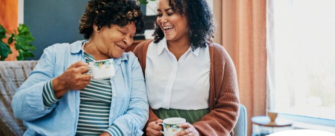 A family caregiver enjoys the benefits of respite care.