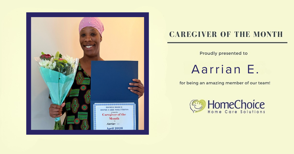 Caregiver of the Month April 2026