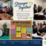 Collage from HomeChoice Home Care Solutions' CNA Appreciation Week celebration featuring caregivers participating in hands-on transfer training with Dr. Joe Rattien, PT, and Occupational Therapist Netta, team photos, appreciation gifts, a "Because of You" recognition board, and messages highlighting teamwork, compassion, and professional growth under the theme "Stronger Together."