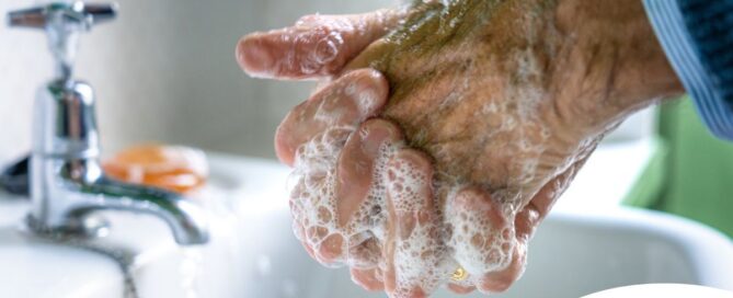 Small daily habits like hand washing support infection prevention in seniors.