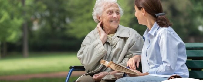 A companion caregiver fights depression in seniors through home care