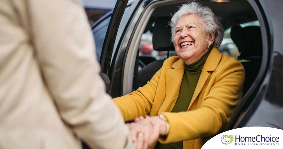 A loved one benefits from senior transportation services.